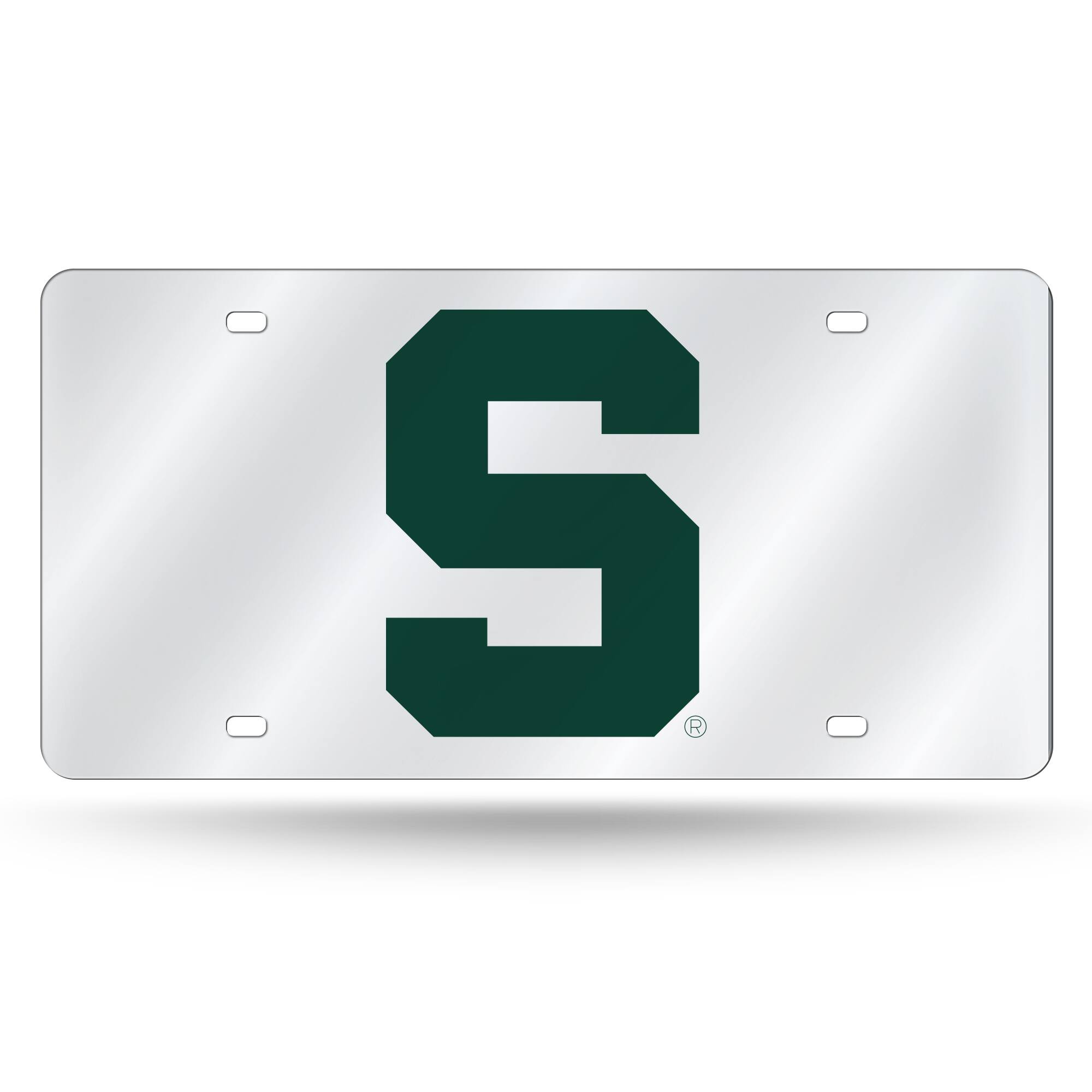 Michigan State Spartans Acrylic License Plate Laser Tag