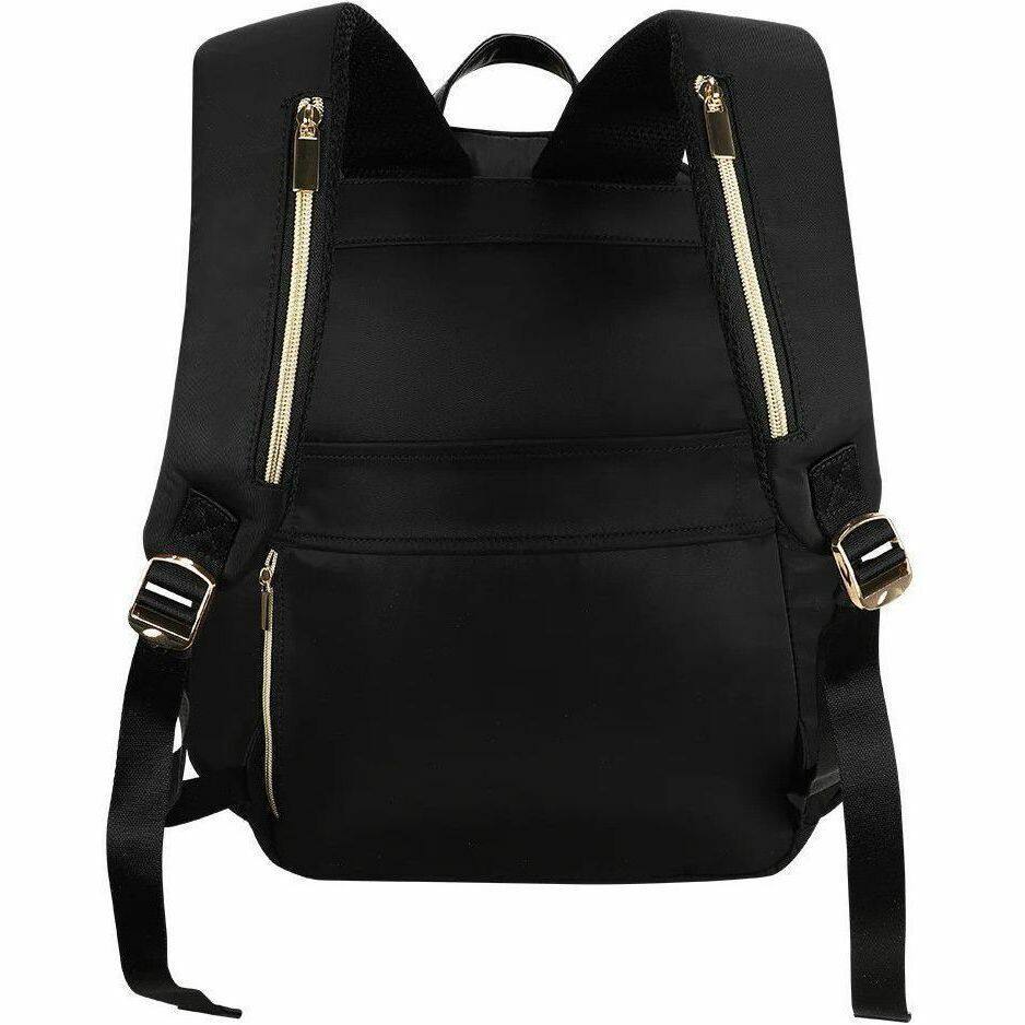 Alt View 3. ECO STYLE - Sandy Lisa Laguna Carrying Case (Backpack) for 14" to 15.6" Notebook - Black - Shoulder Strap, Trolley Strap - 17" - Black.
