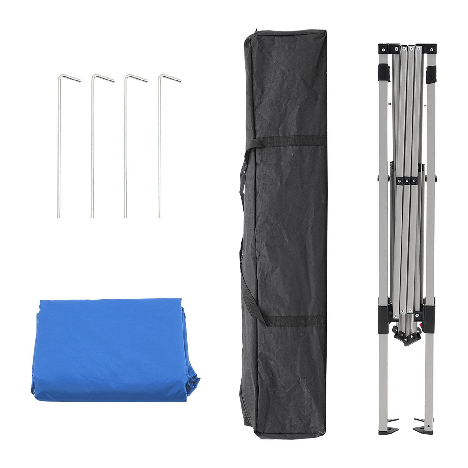 Alt View 1. Ainfox - Ainfox 10x10Ft Slant leg Pop Up Canopy Tent,Portable Instant Folding Shelter Gazebos - Blue.