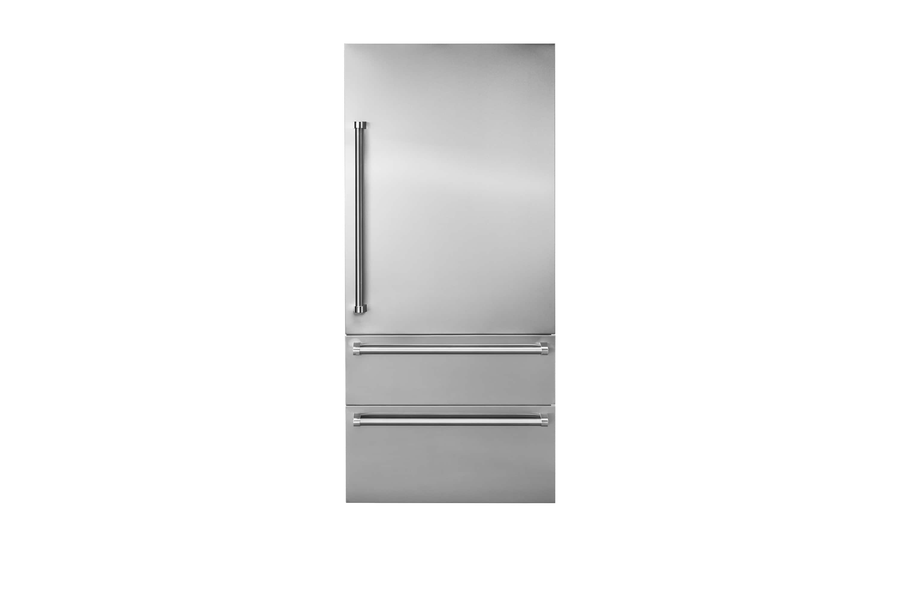 Viking - 36"W 7-Series Integrated Bottom Freezer Door Panel_RH - SS - Stainless Steel