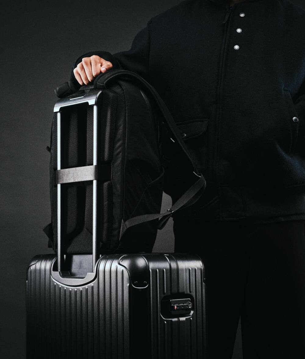 Alt View 1. ALPAKA - ALPAKA Bravo Backpack 23L Laptop Backpack with 16" Sleeve Water-Resistant Travel Commuter Backpack - Black Axoflux 400D.