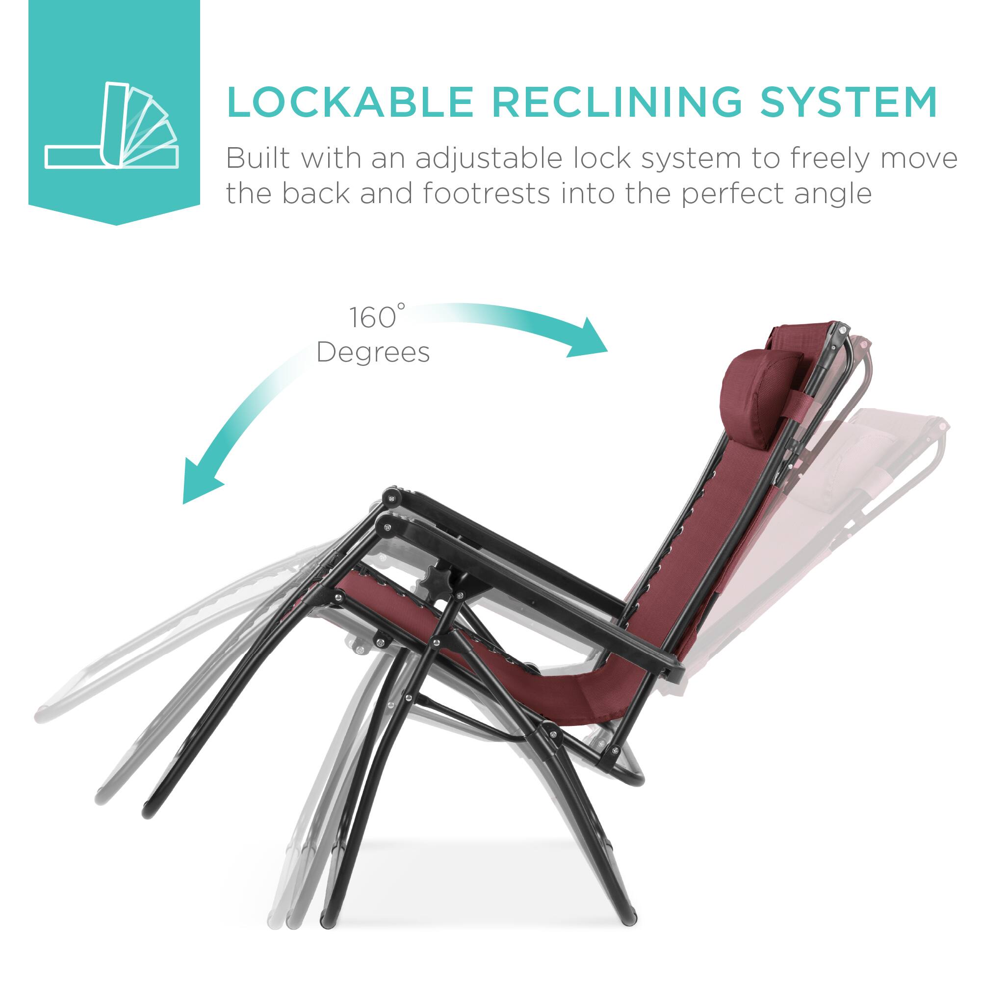 LOCKABLE RECLINING SYSTEM

Built with an adjustable lock system to freely move the back and footrests into the perfect angle

160 Degrees