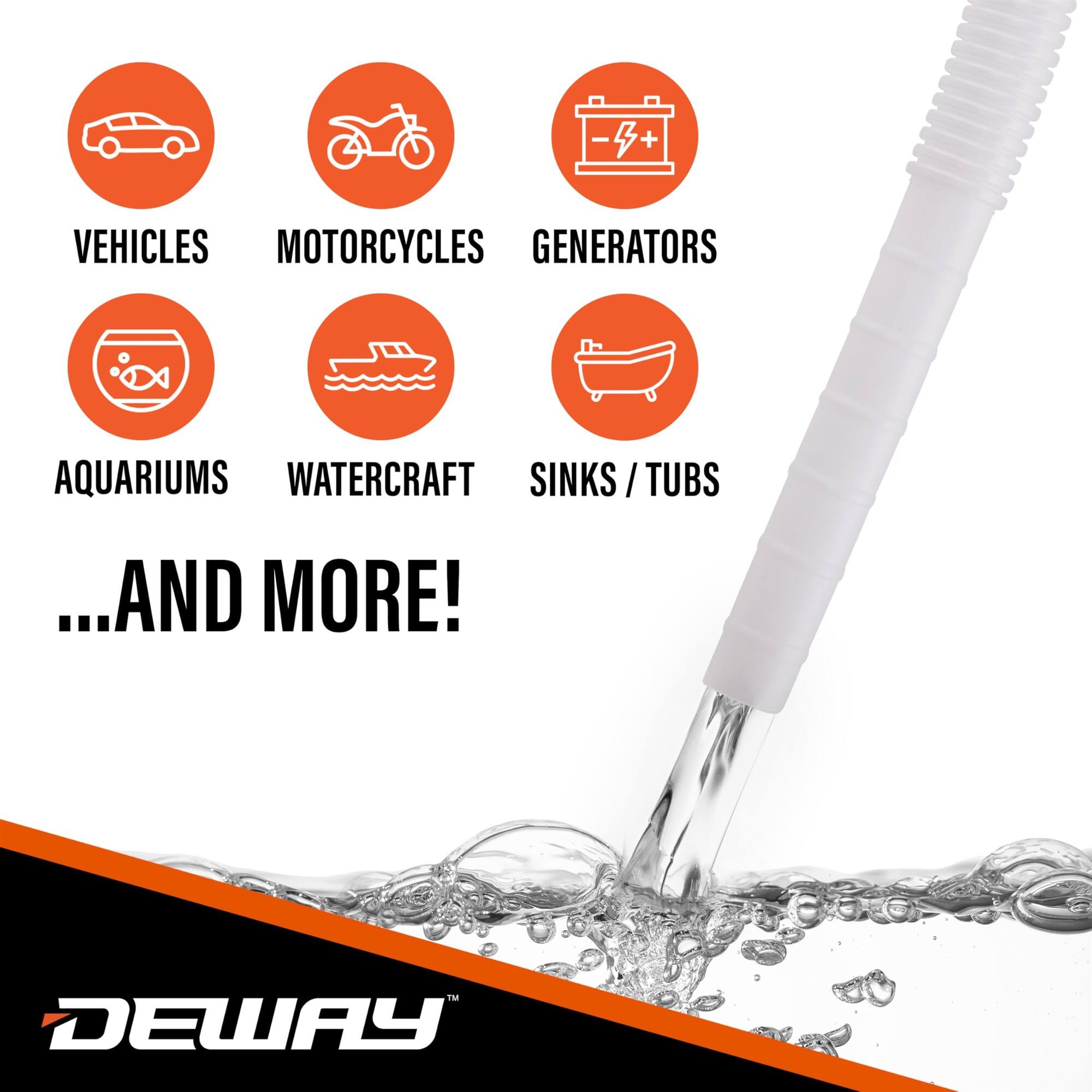 VEHICLES, MOTORCYCLES, GENERATORS, AQUARIUMS, WATERCRAFT, SINKS / TUBS, ...AND MORE! DEWAY