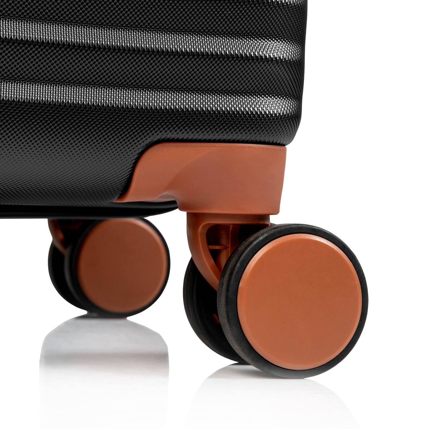 Alt View 1. Champs - Vintage II Collection Large Luggage Case - Black.