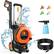 Front. Sugift - 4000 PSI 2.5 GPM Cold Water Electric Pressure Washer with 5 Nozzles and 500 ml Foam Cannon - Orange.