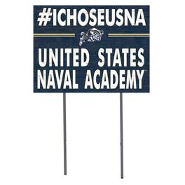 Jardine - Midshipmen 18'' x 24'' I Chose Lawn Sign - Navy