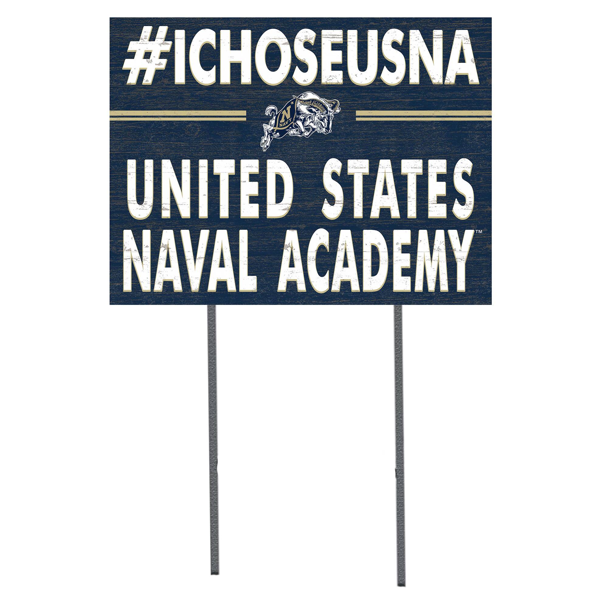 Navy Midshipmen 18'' x 24'' I Chose Lawn Sign