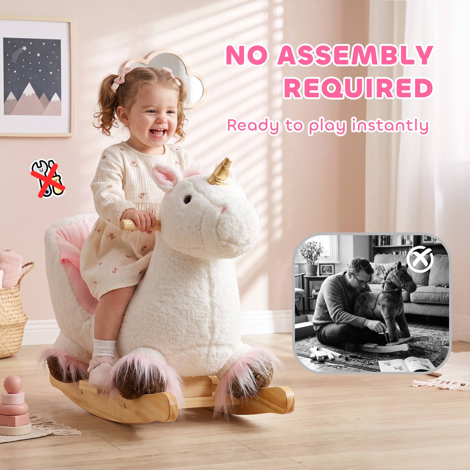 NO ASSEMBLY REQUIRED  
Ready to play instantly