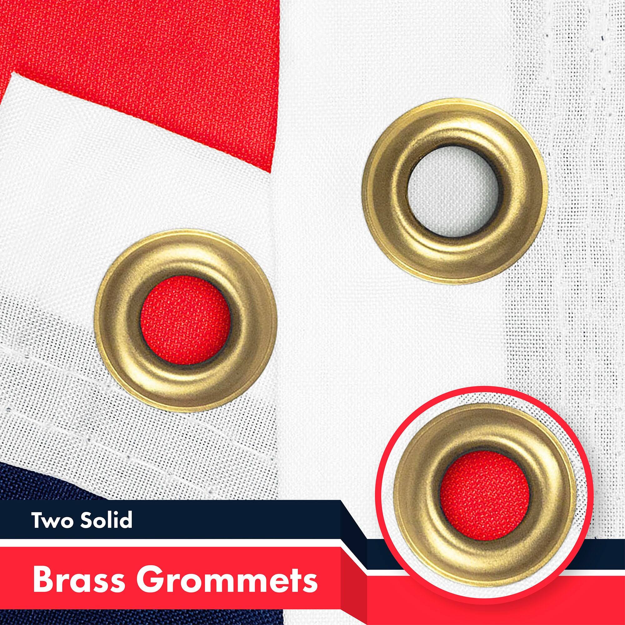 Two Solid Brass Grommets