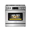Front. Thor Kitchen - 6.0 cu. Ft. Freestanding LP Gas Range with True Convection and Self Cleaning - Stainless Steel.