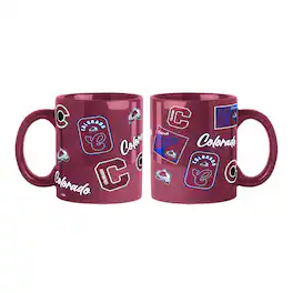 Logo Brands - Colorado Avalanche 2-Pack 15oz. Color Mug Set - Maroon