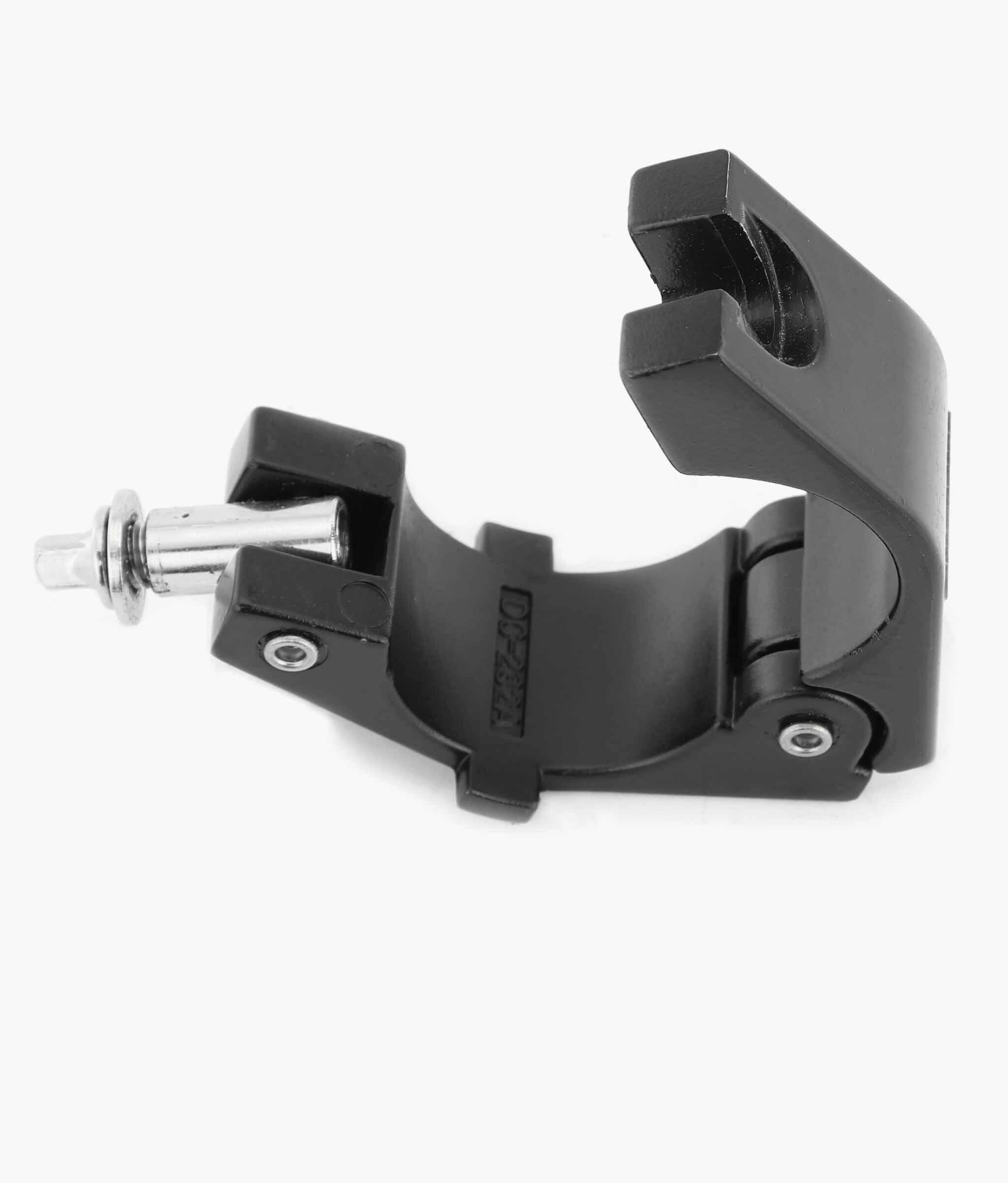Angle. Gibraltar Hardware - Road Series 1.5" Hinged Key Tension Drum Rack Memory Lock, Hinged Design for Secure Rack Positioning.