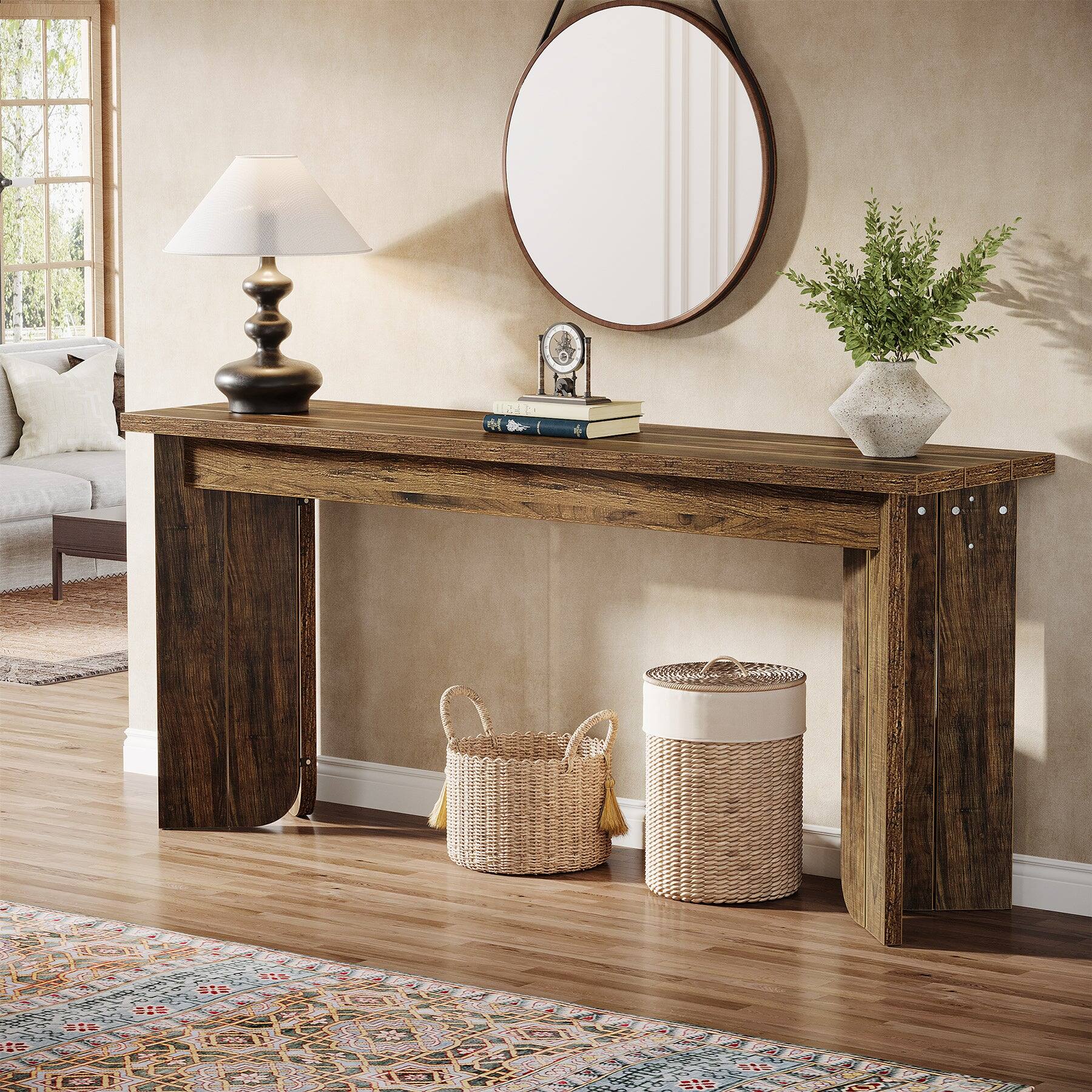 Tribesigns Console Table with Engineered Wood Construction and ...