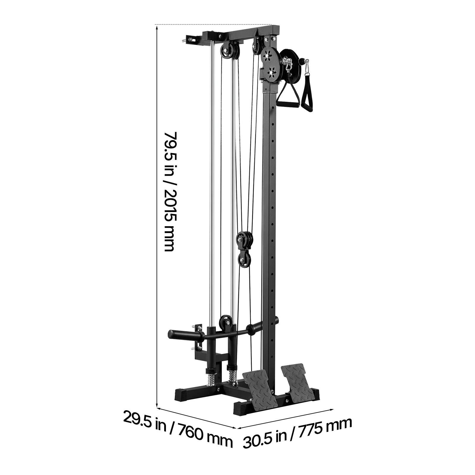 79.5 in / 2015 mm  
29.5 in / 760 mm  
30.5 in / 775 mm