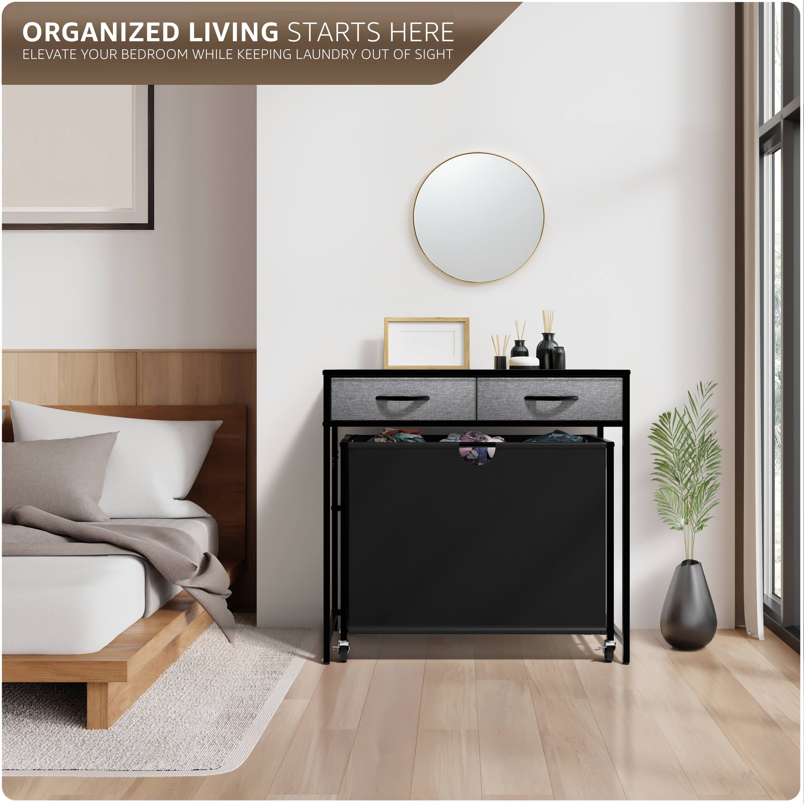 ORGANIZED LIVING STARTS HERE  
ELEVATE YOUR BEDROOM WHILE KEEPING LAUNDRY OUT OF SIGHT