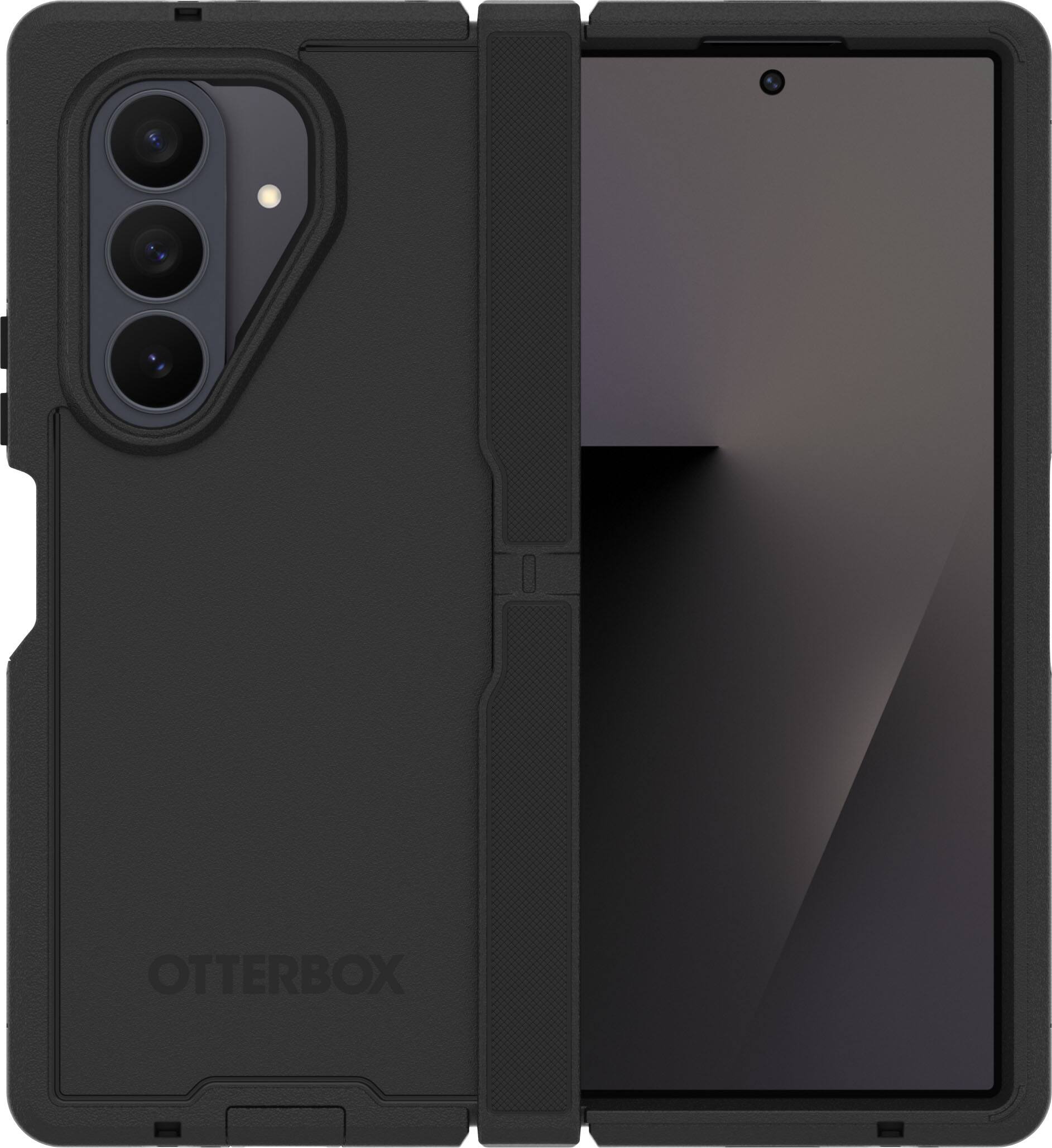 Front. OtterBox - Defender Series Pro XT Hard Shell for Samsung Galaxy Z Fold8 Ultra - Black.