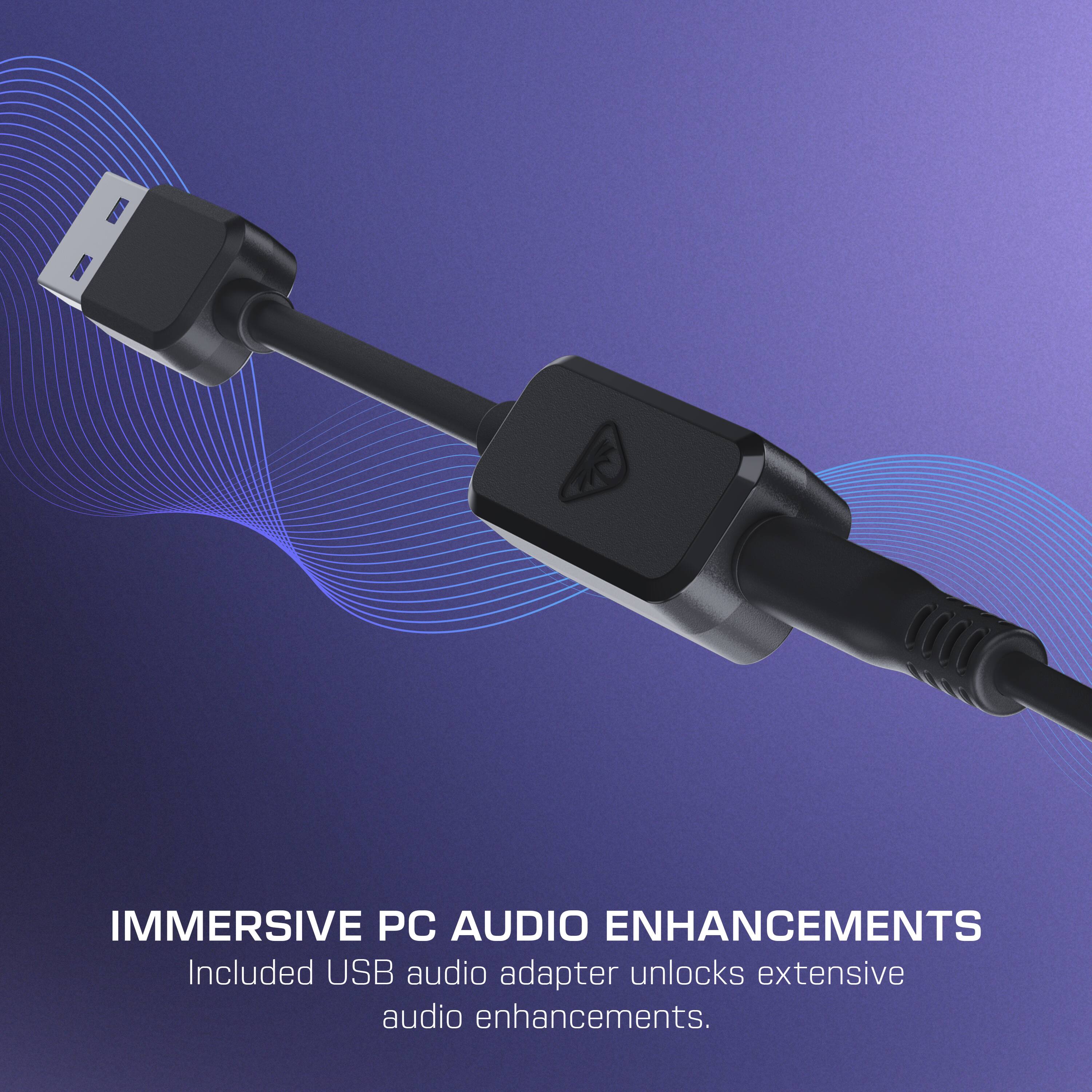 IMMERSIVE PC AUDIO ENHANCEMENTS
Included USB audio adapter unlocks extensive audio enhancements.