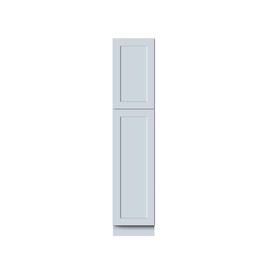 Boyel Living - 18in.W x27in.D x84in.H DOVE GREY TALL PANTRY CABINET Fully assembled Cabinet With Two HDF Doors - Gray