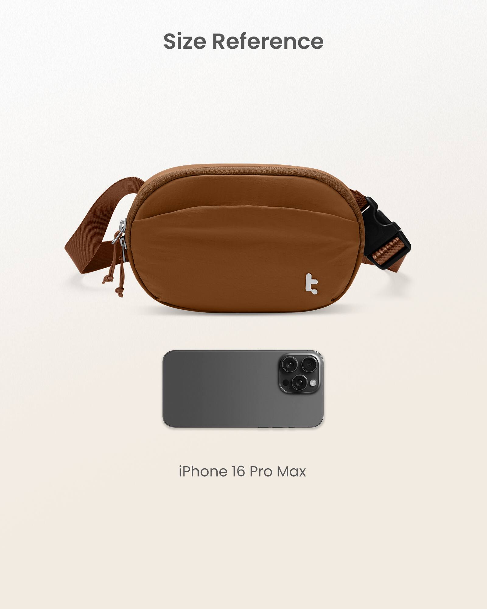 The text on the image reads "Size Reference t iPhone 16 Pro Max."