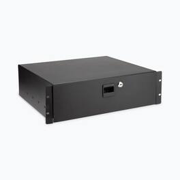 On Stage Stands - On-Stage Locking Rack Drawer, 3U (RDL3000) - Black