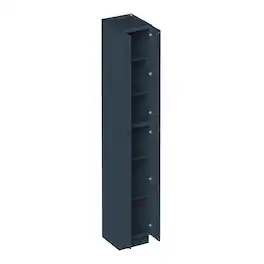 Boyel Living - 24-in W x 96-in H x 27-in D Shaker RTA Kitchen Pantry Tall Cabinet with Soft-Close - Charcoal Blue