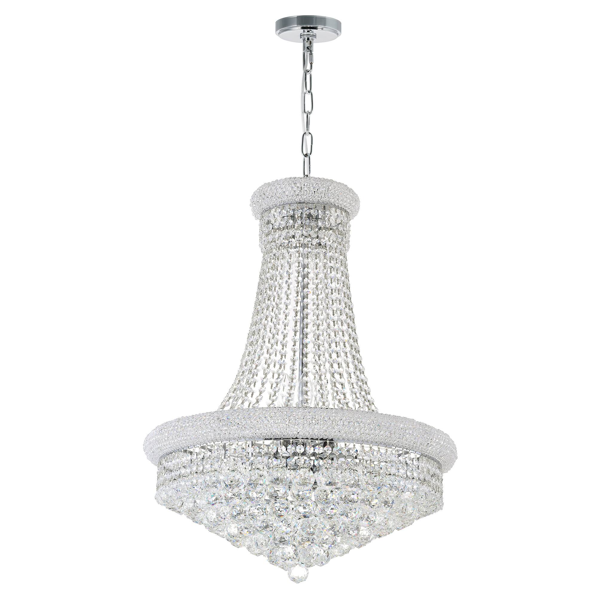 Alt View 2. CWI Lighting - Empire 17 Light Down Chandelier With Chrome Finish - Chrome.