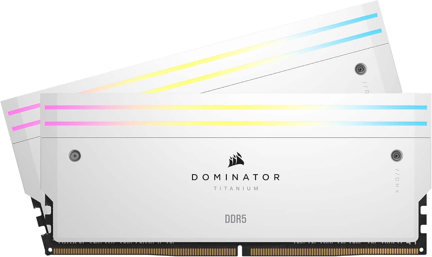 CORSAIR - CMP32GX5M2B6000Z30W Dominator Titanium RGB DDR5 32GB (2x16GB) 6000MHz CL30 Memory - White - Whtie price history on PriceWatchPro