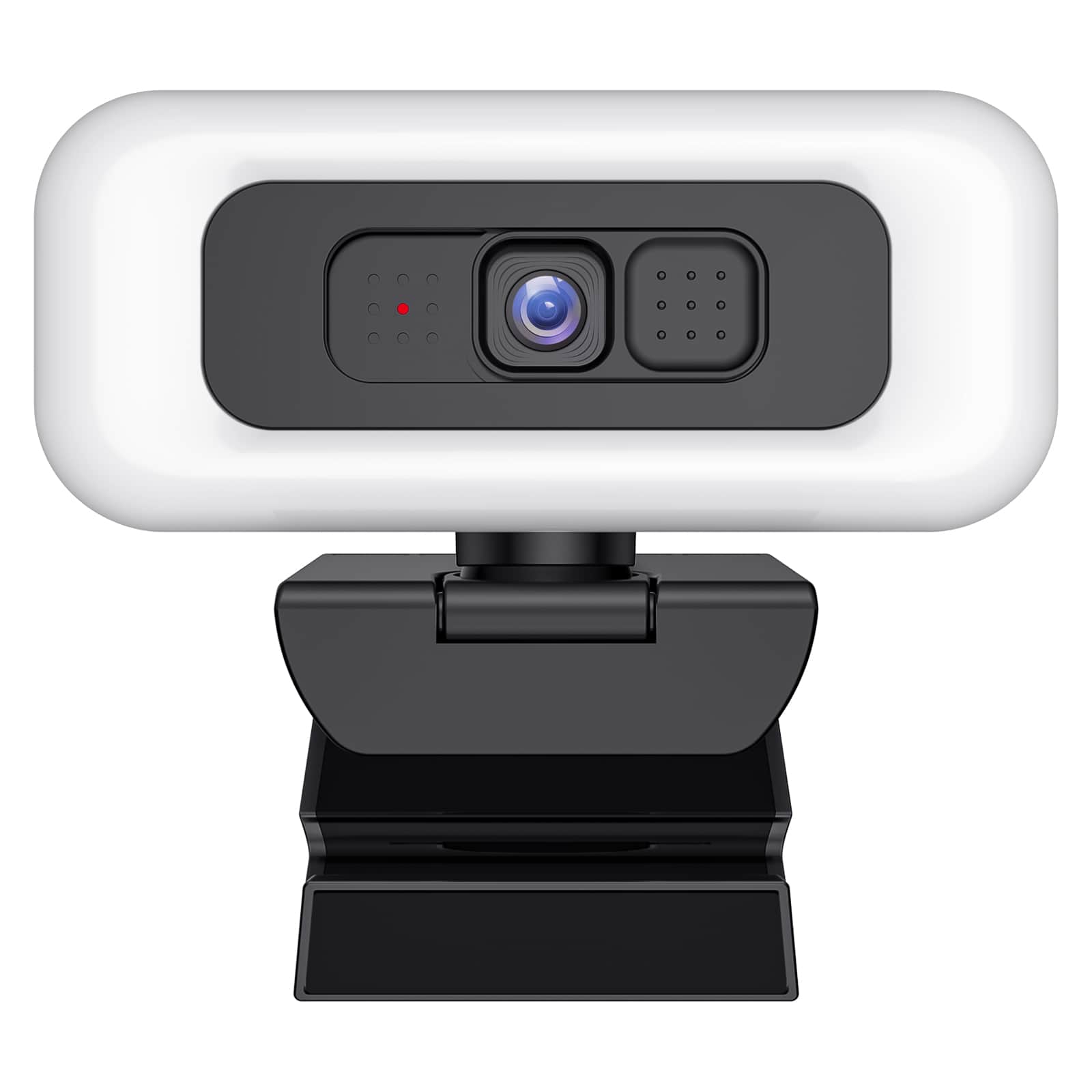 Cluzine - 4K Ultra HD Webcam 8MP USB Camera with Mic & Light for Live Streaming & Meeting