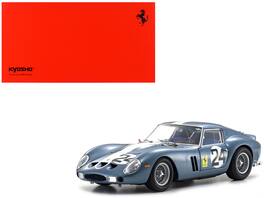 Ferrari 250 GTO #24 Phil Hill - Olivier Gendebien 2nd Place "Sebring 12 Hours" (1962) 1/18 Diecast Model Car by Kyosho - Blue