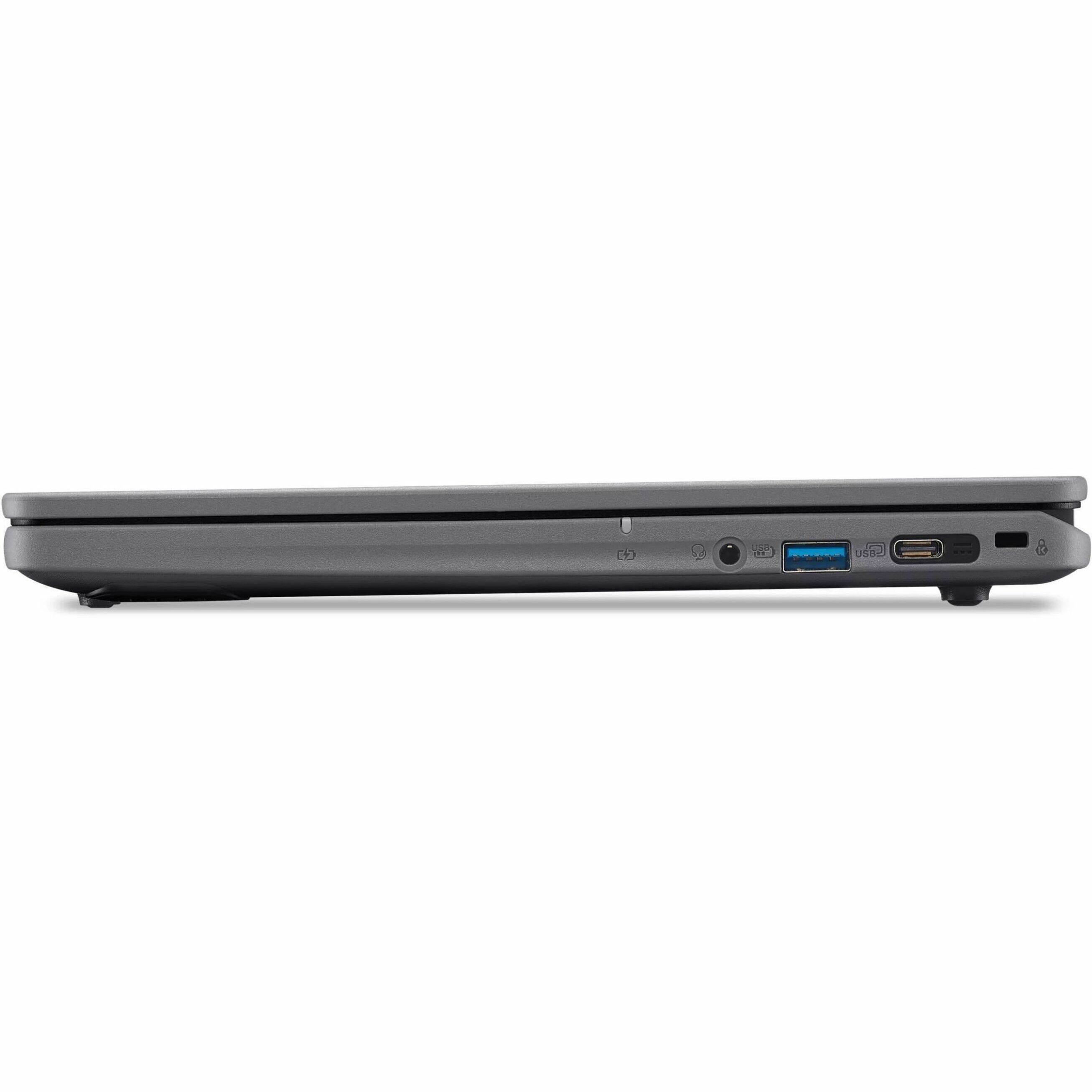 Left. Acer - TravelMate B3 11 TMB311-34T 11.6" LCD 1920 x 1080 (Full HD) Touch Screen Laptop - Intel N-Series with 8GB Memory - Black.