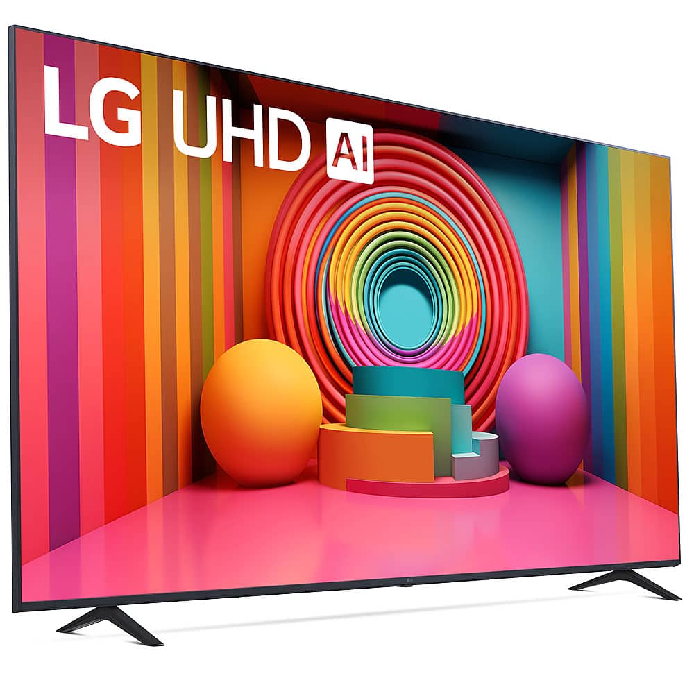 Angle. LG - 43" Class UHD Series 4K UHD TV with webOS 24 - Black.
