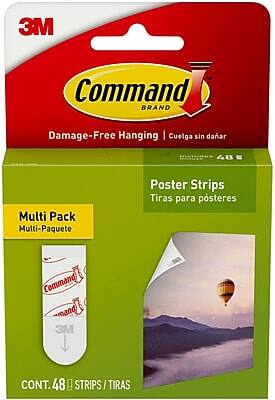 3M Command Brand  
Damage-Free Hanging | Cuelga sin dañar  

Multi Pack | Multi-Paquete  

Poster Strips | Tiras para pósteres  

CONT. 48 STRIPS / TIRAS