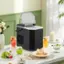 Angle. Costway - Countertop Ice Maker Portable Ice Making Machine 6-13 Mins 9 Ice 26.5 lbs/24 Hrs Black - Black.
