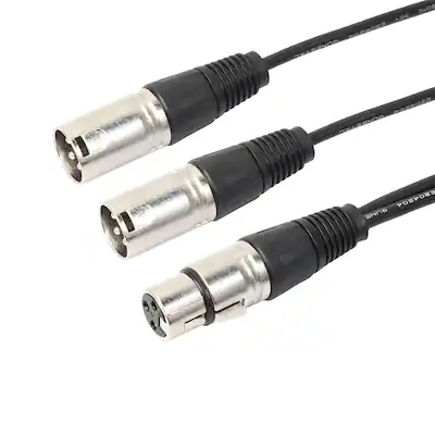 XLR Naar 2 Y-splitterkabel, XLR Mannelijk Naar 2 stekkeradapter Y-splitter Patchkabel voor Mixers Eindversterkers, 3-pins 0,6 Voet Ruisonderdrukking Geluidssplitterkabel XLR Naar 2 Y-splitterkabel, XLR Mannelijk Naar 2 stekkeradapter Y-splitter Patchkabel voor Mixers Eindversterkers, 3-pins 0,6 Voet Ruisonderdrukking Geluidssplitterkabel
