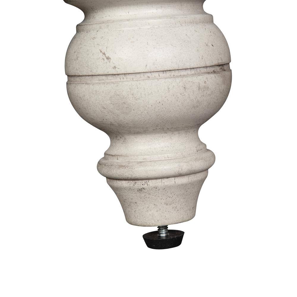 Angle. Liberty Furniture Industries - Whitney Server in Antique Linen w/ Weathered Gray - White.