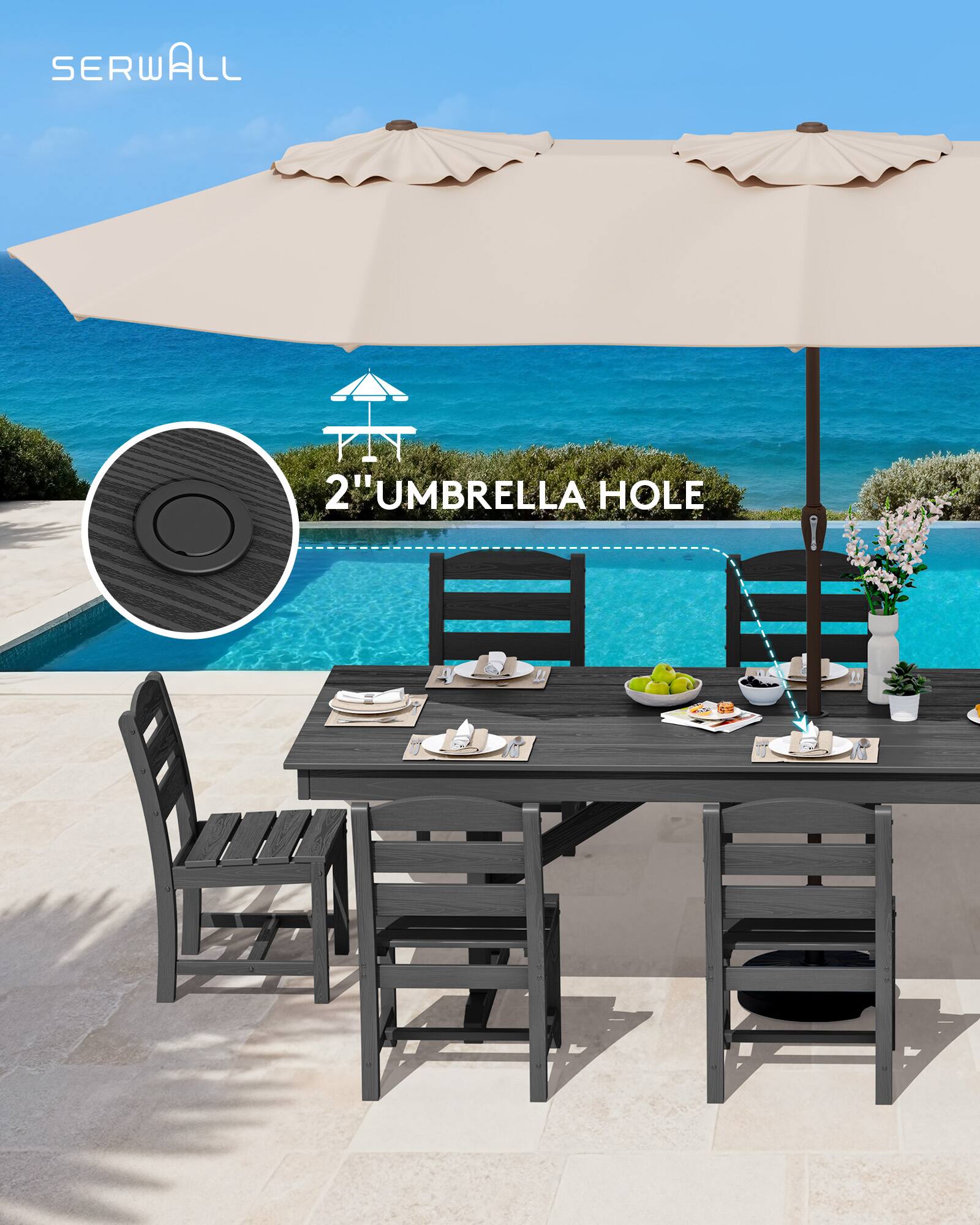 SERWALL  
2" UMBRELLA HOLE