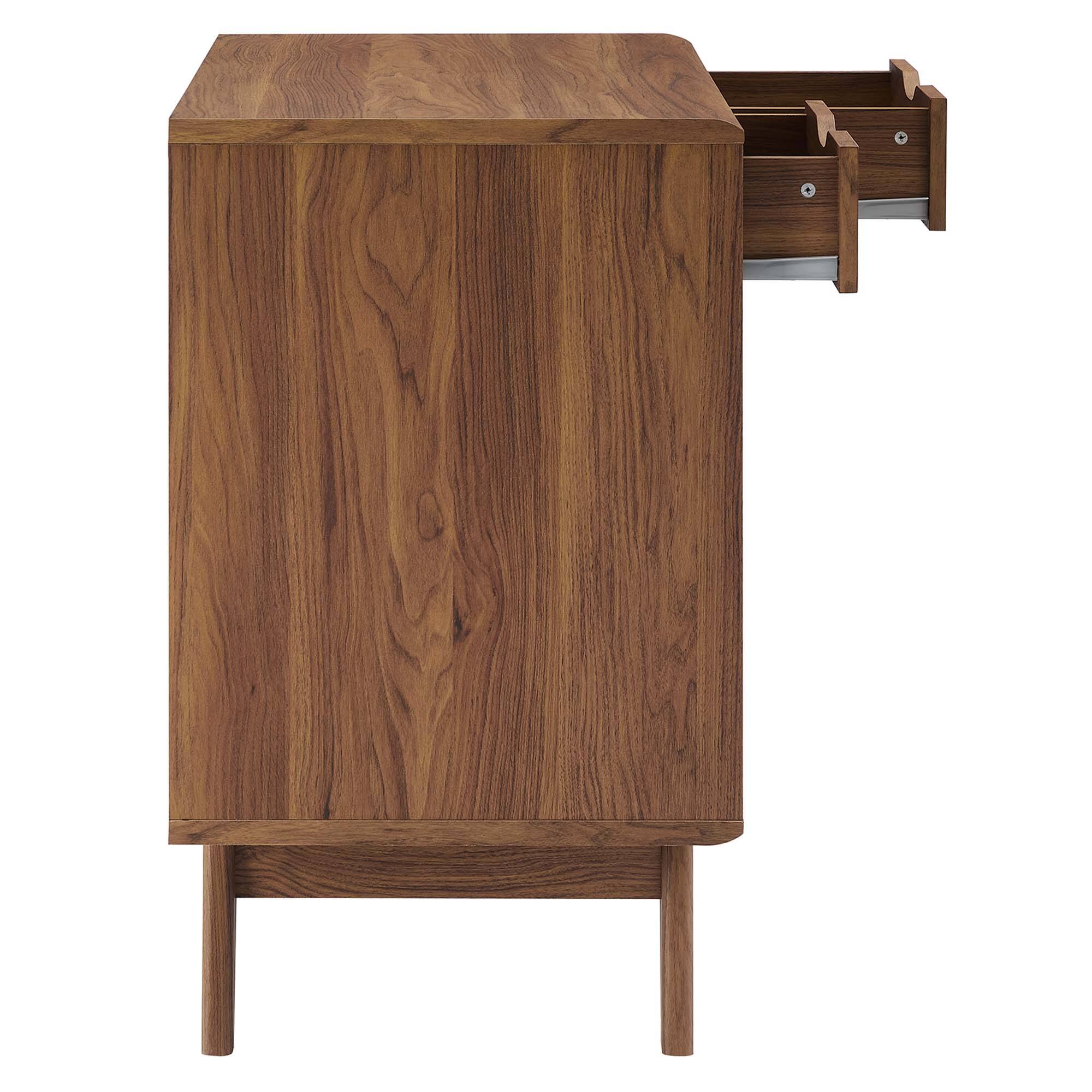 Alt View 7. Modway - Render Cat Cabinet by Modway - Walnut.