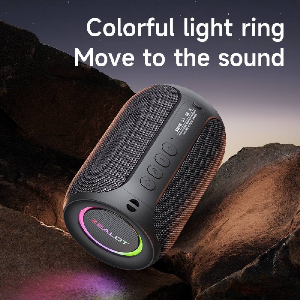 Colorful light ring  
Move to the sound