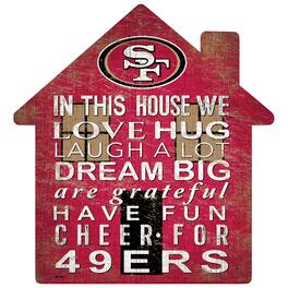 Fan Creations - San Francisco 49ers 12'' Team House Sign - Multicolor