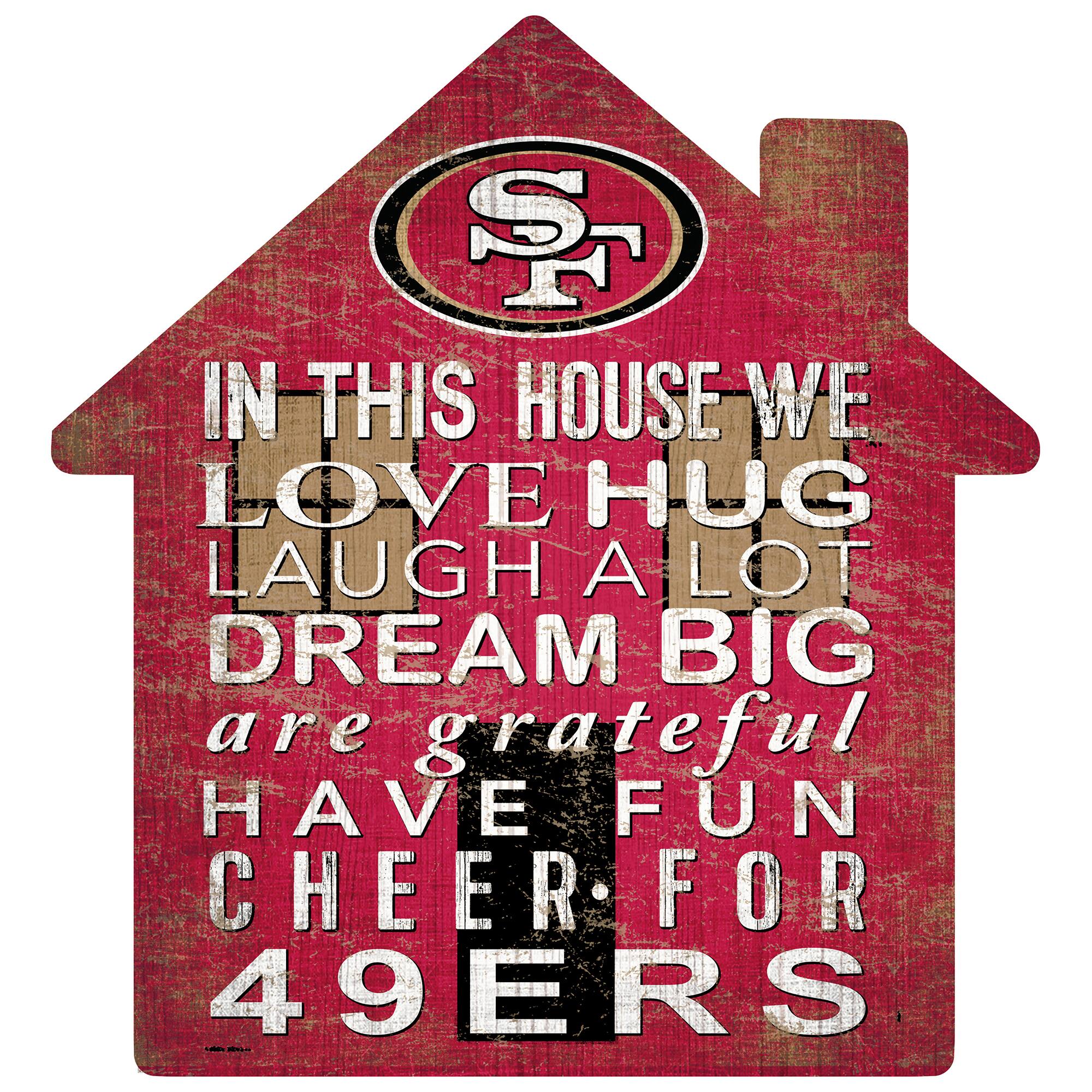 Fan Creations - San Francisco 49ers 12'' Team House Sign - Multicolor