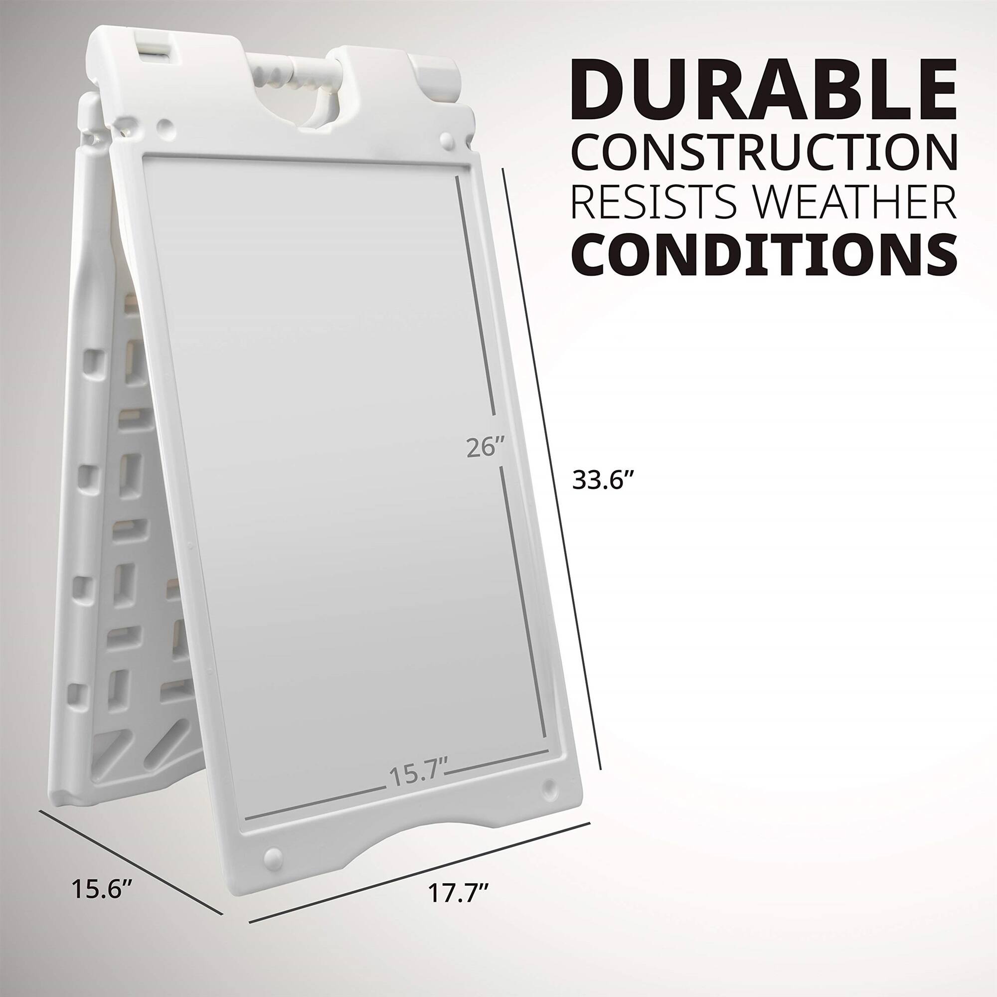 DURABLE CONSTRUCTION RESISTS WEATHER CONDITIONS

26"
33.6"
15.7"
15.6"
17.7"