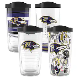 Tervis - Baltimore Ravens Four-Pack 16oz. Classic Tumbler Set - Multicolor