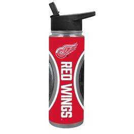 Great American Products - Detroit Red Wings 24oz. Jr. Thirst Game Puck Hydration Bottle - Black