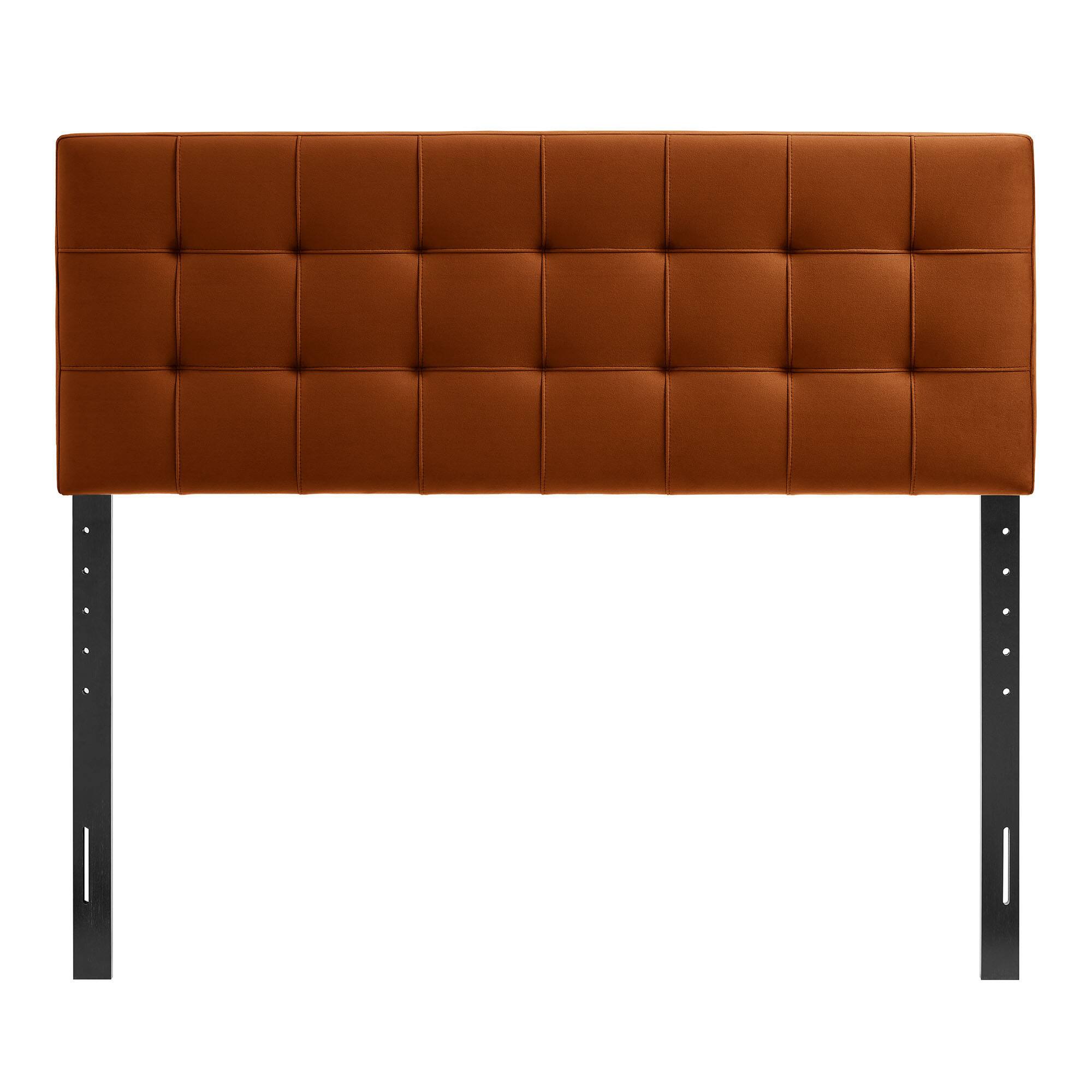 Alt View 2. Modway - Lily Biscuit Tufted Performance Velvet Headboard by Modway - Rust.