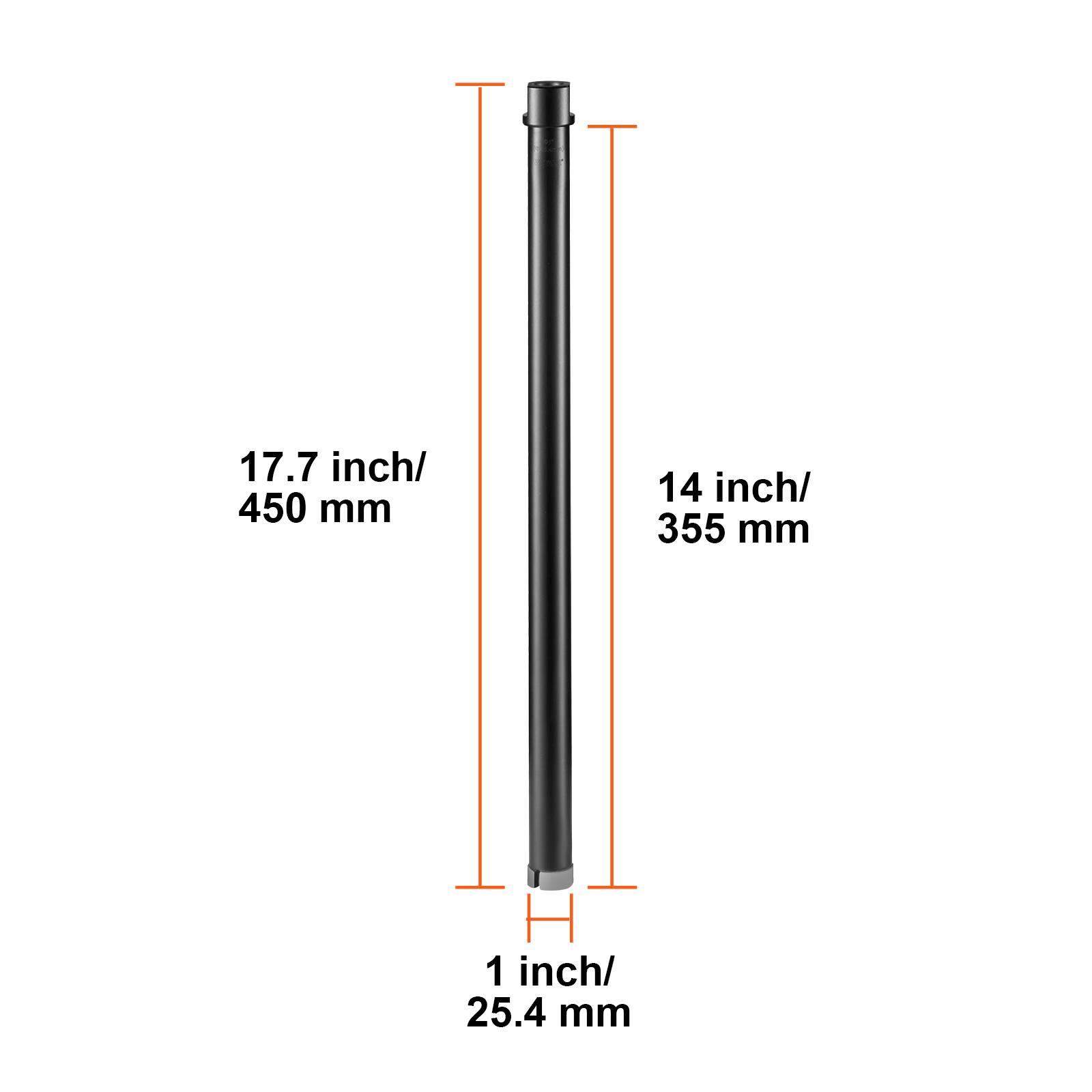 17.7 inch/ 450 mm  
14 inch/ 355 mm  
1 inch/ 25.4 mm