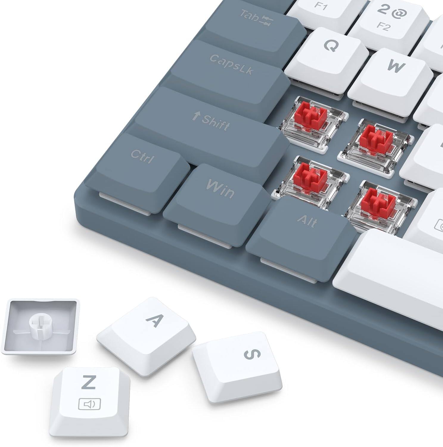 Ctrl Tab CapsLk Shift Win
F1 Alt
2 F2 W
Q
0
Z
A
S