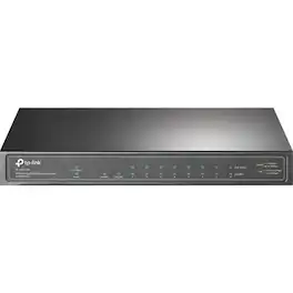 TP-Link - TL-SG1210P - 8-Port Gigabit PoE Switch - 8 PoE+ Ports @63W, w/ 1 Uplink Gigabit Port + 1 SFP Slot - Unknown
