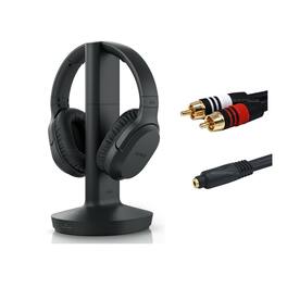 Sony - RF400 Wireless Home Theater Headphones with Cables - Black