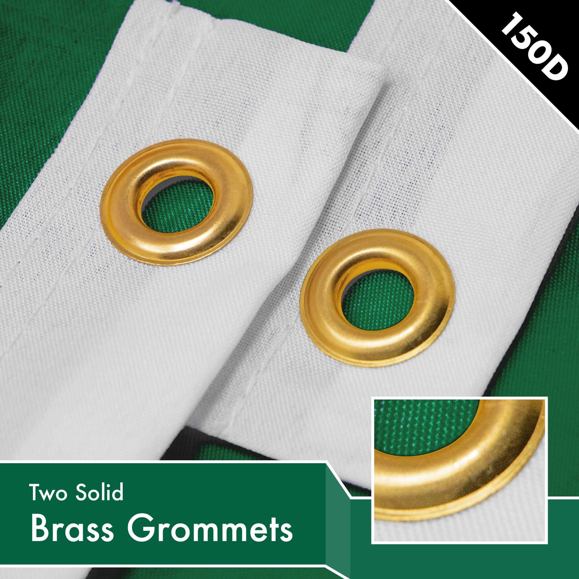 150D Two Solid Brass Grommets