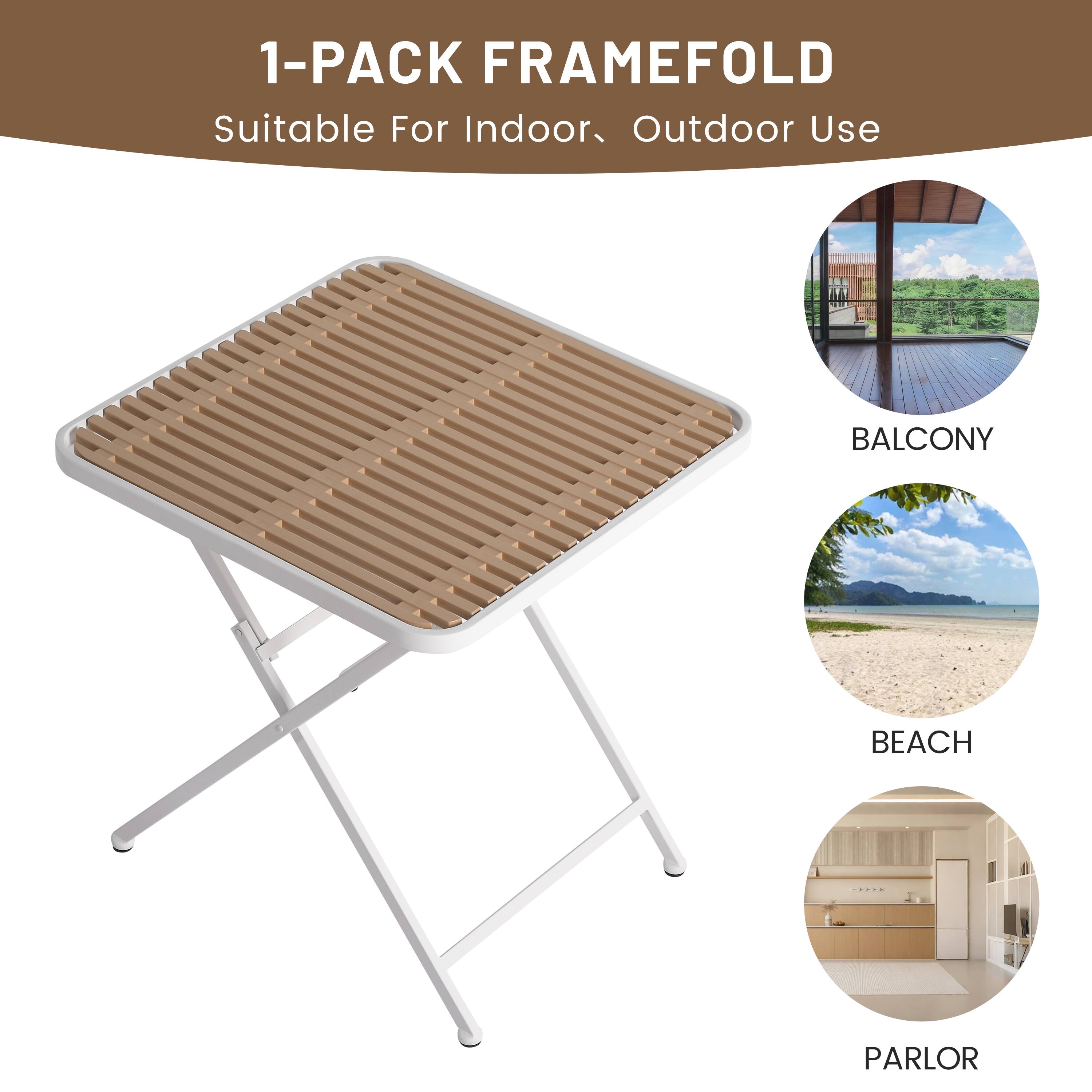 1-PACK FRAMEFOLD  
Suitable For Indoor, Outdoor Use  
BALCONY  
BEACH  
PARLOR